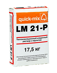 Теплоизоляционная кладочная смесь: LM 21-P, упаковка 17,5 кг