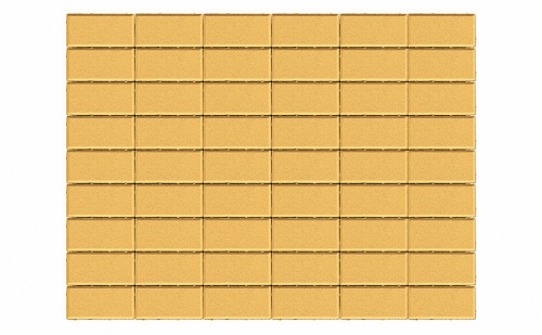 Плитка тротуарная BRAER Прямоугольник песочный, 200*100*60 мм
